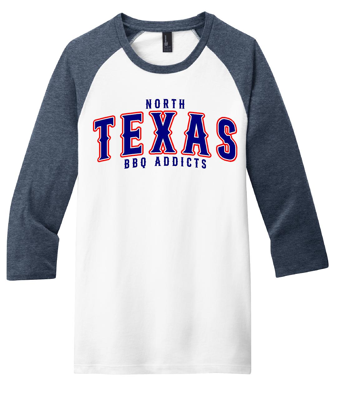 North Texas BBQ Addicts Baseball Style - NTBA Shirt