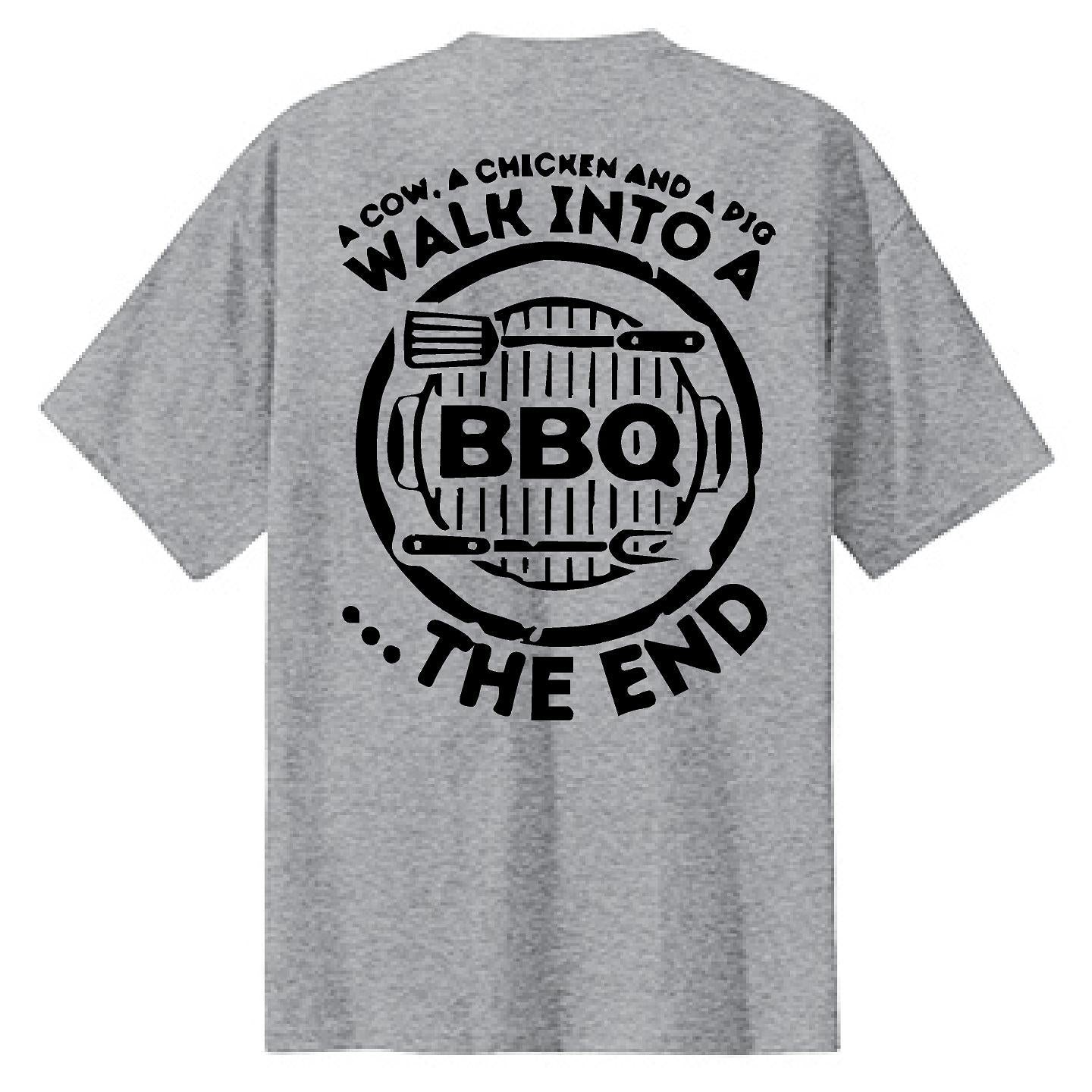 A Cow, Chicken and a Pig Walk Into A BBQ - NTBA Shirt