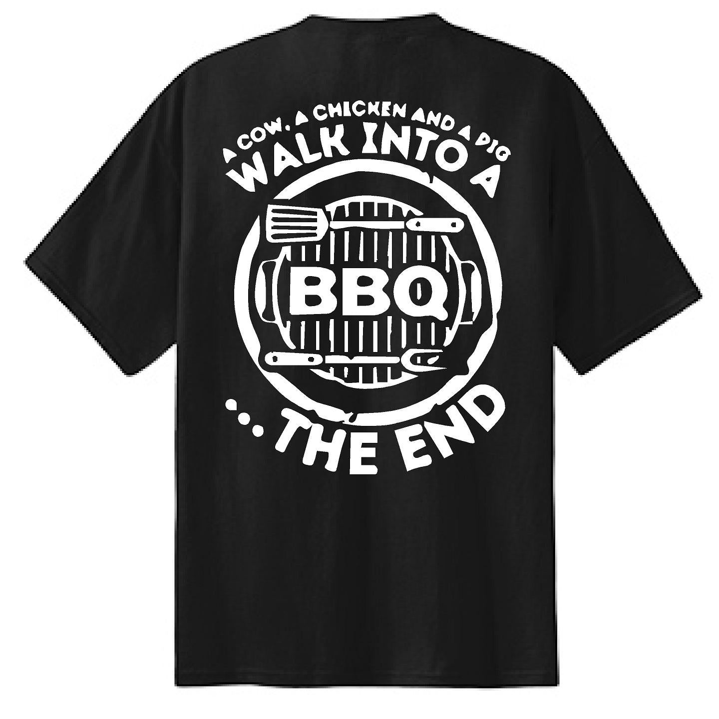 A Cow, Chicken and a Pig Walk Into A BBQ - NTBA Shirt