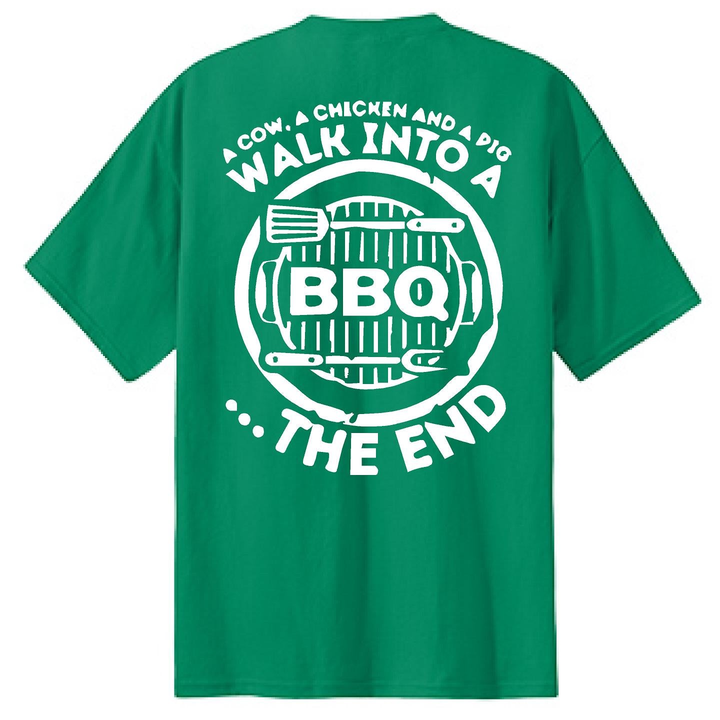 A Cow, Chicken and a Pig Walk Into A BBQ - NTBA Shirt