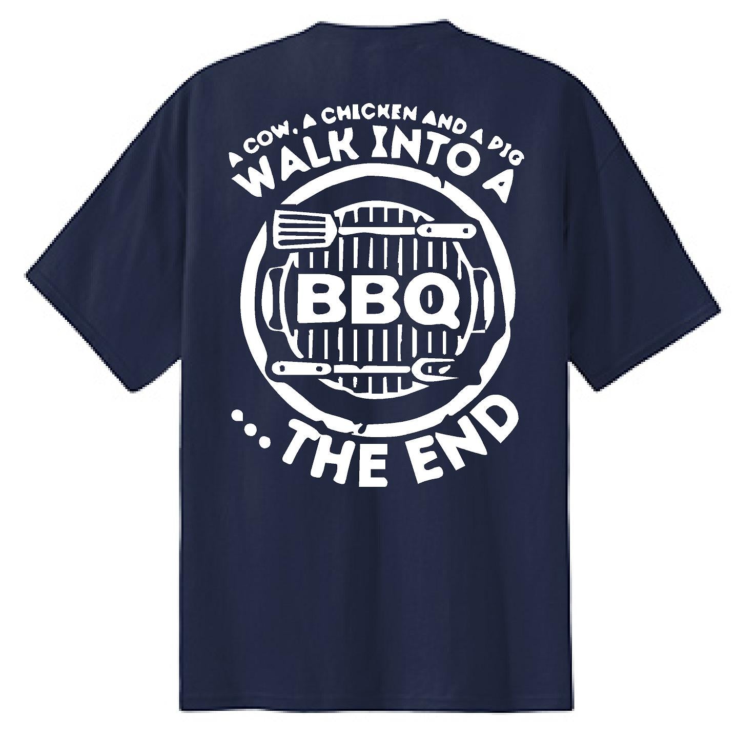 A Cow, Chicken and a Pig Walk Into A BBQ - NTBA Shirt